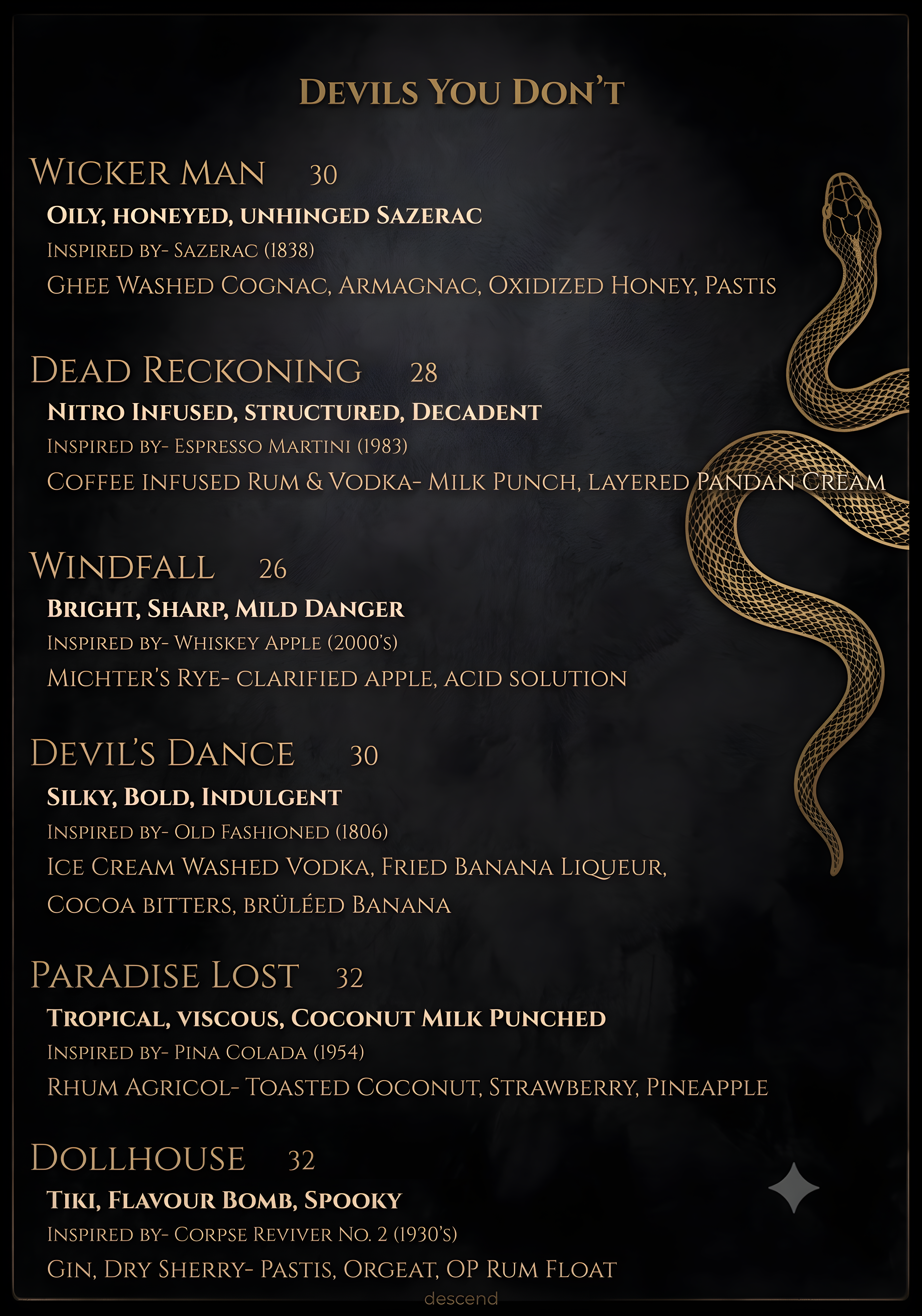 Menu Page 2 - Devils You Don't